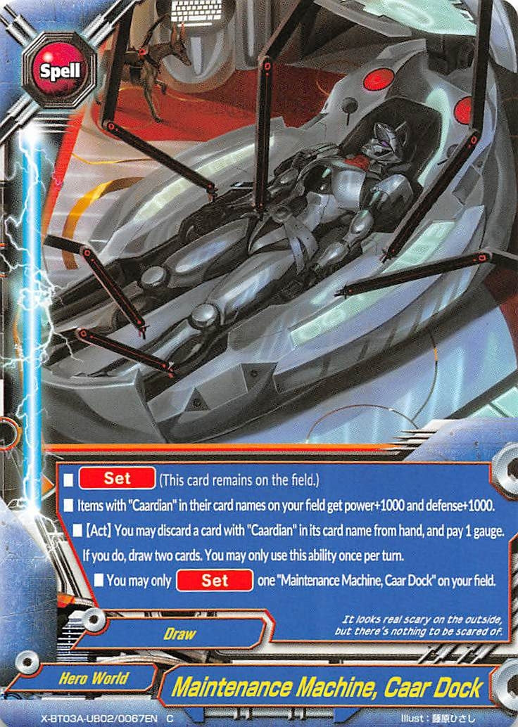 Maintenance Machine Caar Dock (3020067) [X-BT03A] - Future Card BuddyFight Single