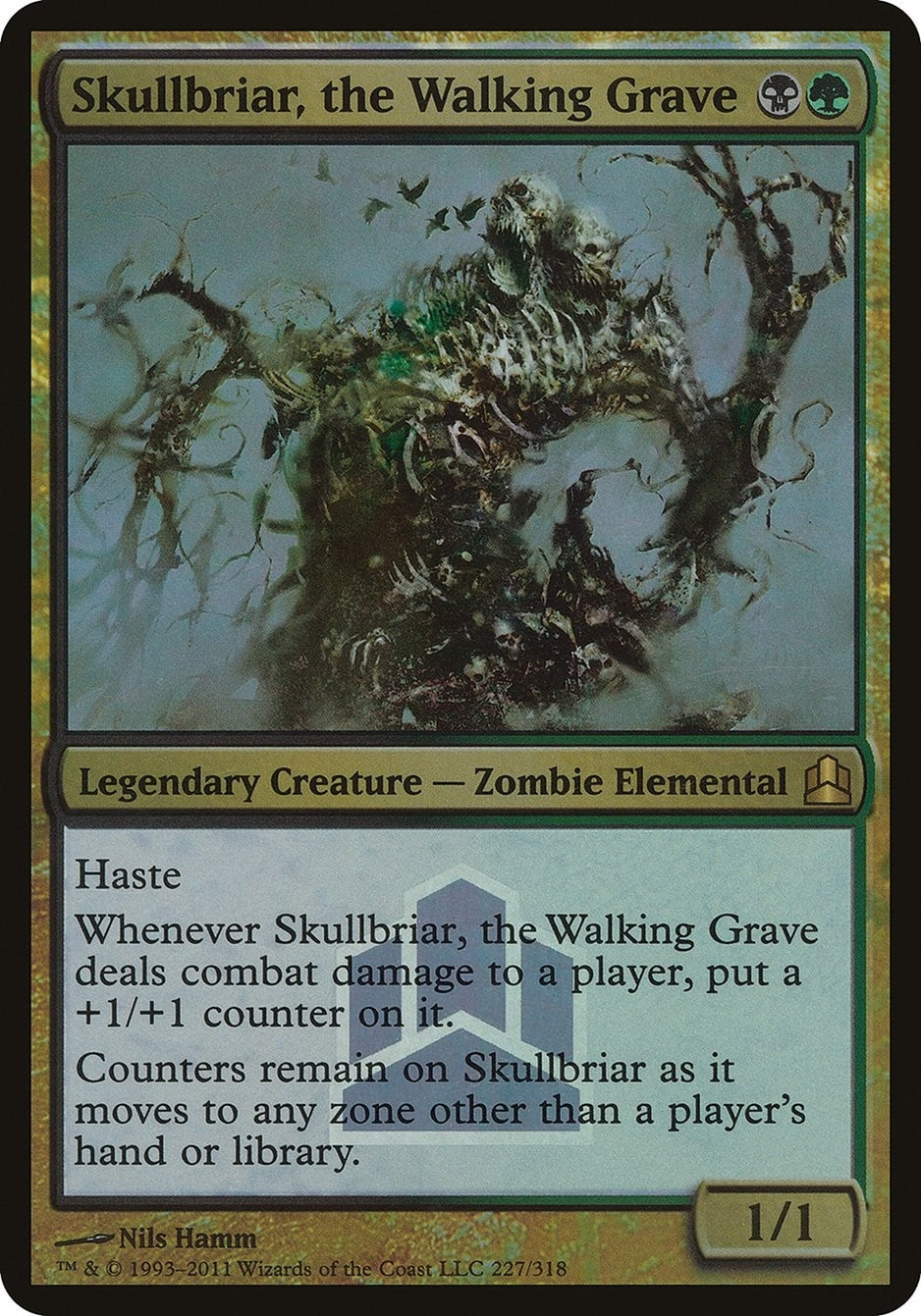 Skullbriar the Walking Grave (Commander Launch Promo) (227) [OVER] - MTG Single