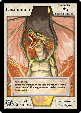 Unsummon (Second Edition) [BOC] - Exodus TCG Single