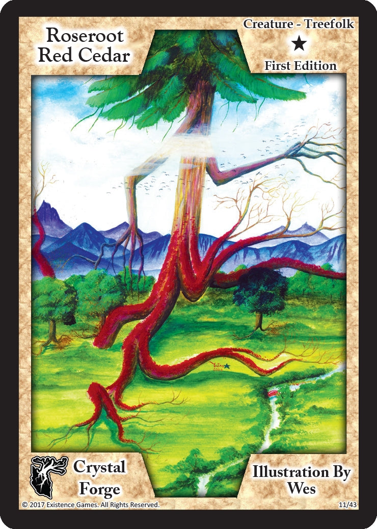 Roseroot Red Cedar (First Edition) (11) [CRF] - Exodus TCG Single
