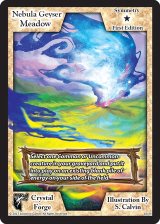 Nebula Geyser Meadow (First Edition) (18) [CRF] - Exodus TCG Single