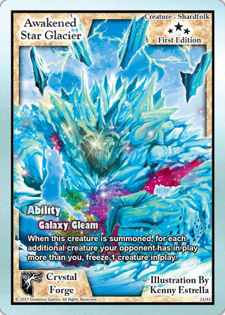 Awakened Star Glacier (First Edition) (23) [CRF] - Exodus TCG Single