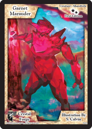 Garnet Marauder (First Edition) (28) [CRF] - Exodus TCG Single