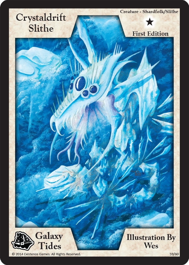 Crystaldrift Slithe (First Edition) (59) [GAT] - Exodus TCG Single