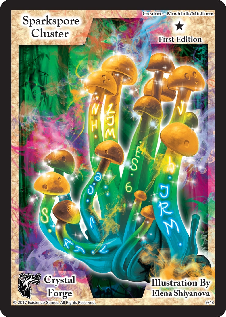 Sparkspore Cluster (First Edition) (9) [CRF] - Exodus TCG Single