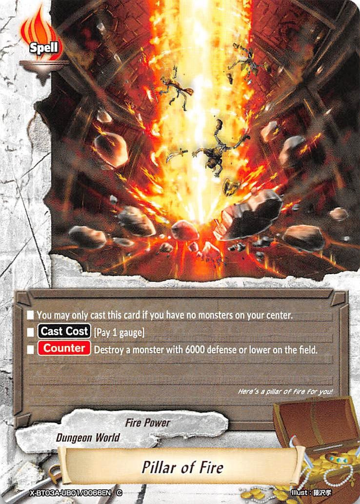 Pillar of Fire (3010066) [X-BT03A] - Future Card BuddyFight Single