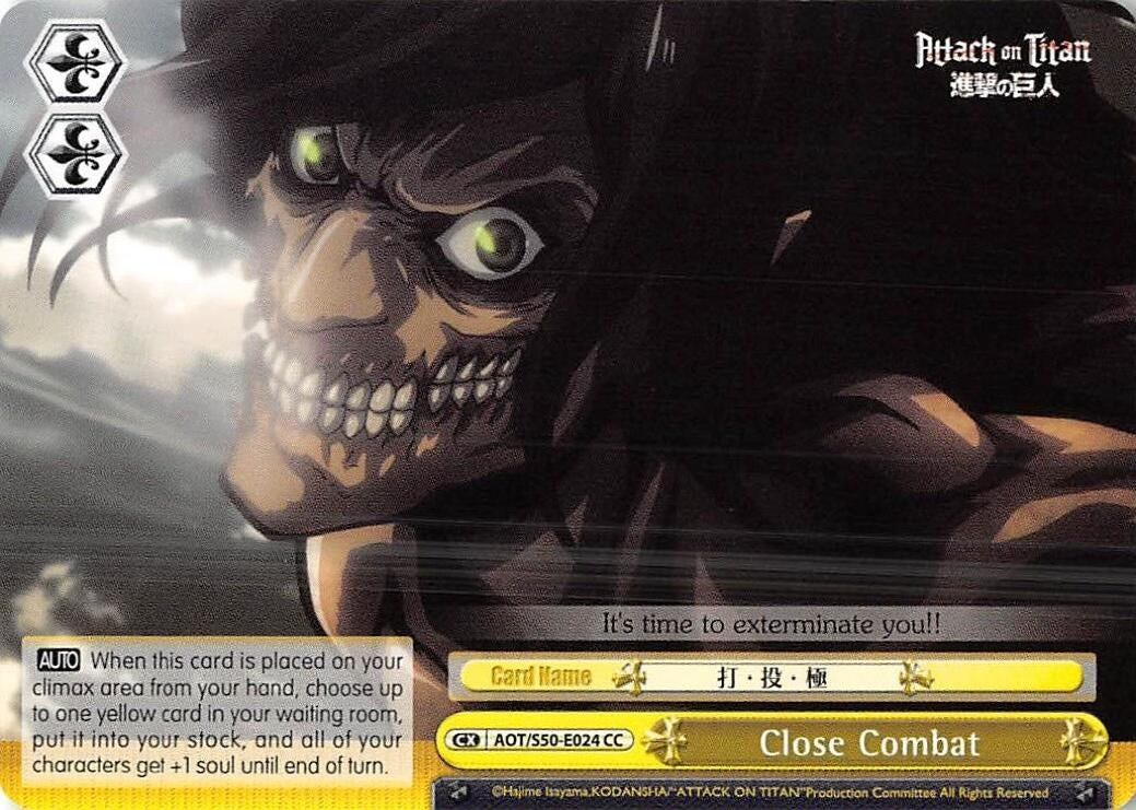 Close Combat (50024) [AOT/S50] - Weiss Schwarz Single