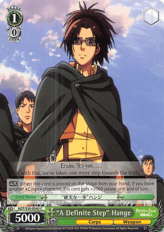 ’A Definite Step’ Hange (50043) [AOT/S50] - Weiss Schwarz Single