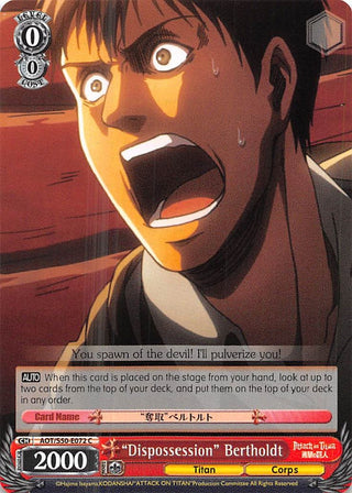 ’Dispossession’ Bertholdt (50072) [AOT/S50] - Weiss Schwarz Single