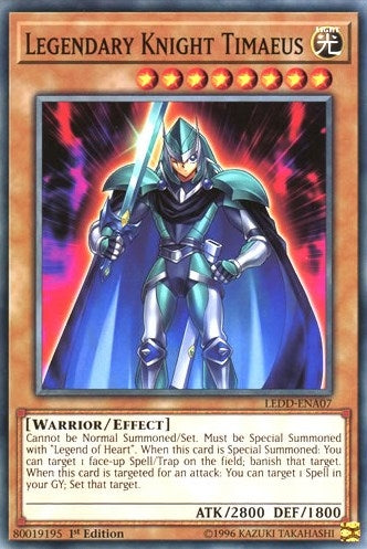 Legendary Knight Timaeus (7) (LEDD) - YuGiOh Single