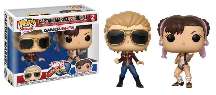 Marvel vs. Capcom: Infinite: Captain Marvel vs. Chun-Li 2-Pack [POP!] - Funko Sealed