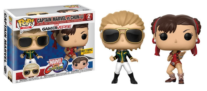 Marvel vs. Capcom: Infinite: Captain Marvel vs. Chun-Li 2-Pack (Hot Topic Exclusive) [POP!] - Funko Sealed
