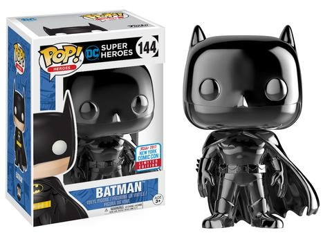 Batman (Black Chrome) (Limited Edition) (NYCC 2017 Exclusive) (144) [POP!] - Funko Sealed