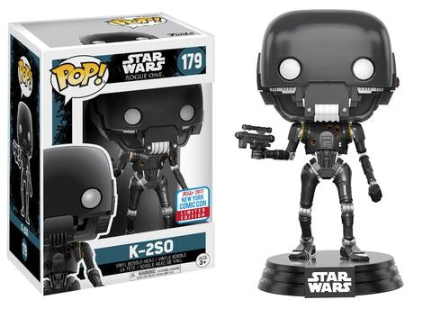 Star Wars: Rogue One: K-2SO (Bobble-Head) (Limited Edition) (NYCC 2017 Exclusive) (179) [POP!] - Funko Sealed