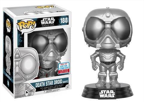 Star Wars: Rogue One: Death Star Droid (White) (Bobble-Head) (Limited Edition) (NYCC 2017 Exclusive) (188) [POP!]