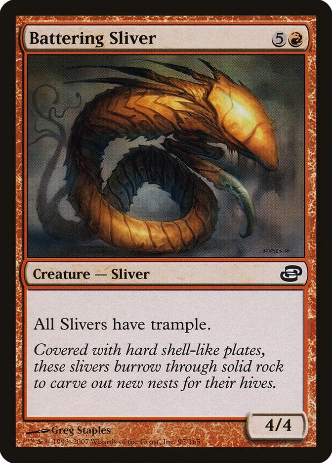 Battering Sliver (95) [PLC] - MTG Single