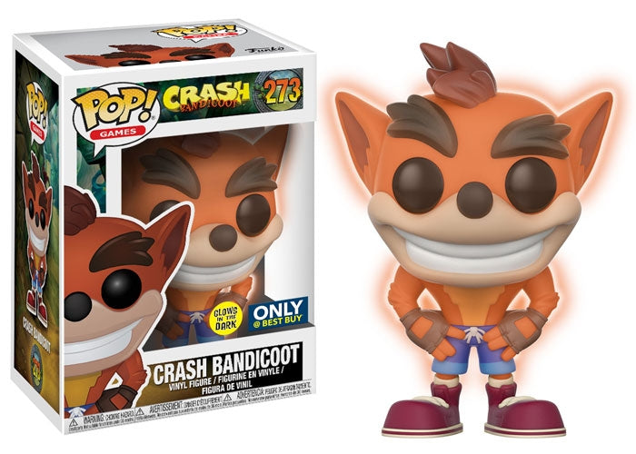 Crash Bandicoot: Crash Bandicoot (Glow in the Dark) (Best Buy Exclusive) (273) [POP!] - Funko Sealed