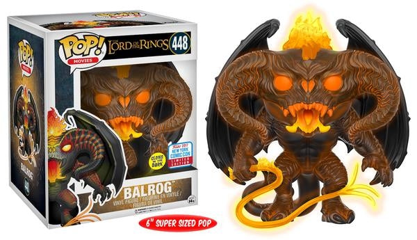 The Lord of the Rings: Balrog (Glow in the Dark) (Limited Edition) (NYCC 2017 Exclusive) (448) [POP!] - Funko Sealed