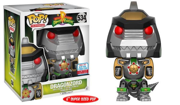 Mighty Morphin Power Rangers: Dragonzord Super Sized 6’’ (Limited Edition) (NYCC 2017 Exclusive) (534) [POP!] - Funko