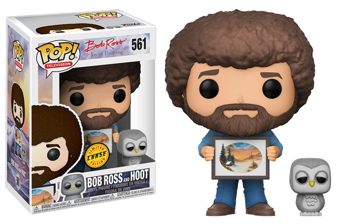 The Joy of Painting: Bob Ross and Hoot (Limited Edition Chase) (561) [POP!] - Funko Sealed