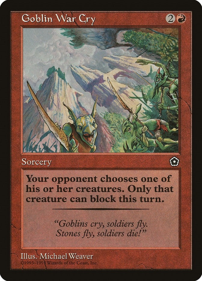 Goblin War Cry [P02] - MTG Single