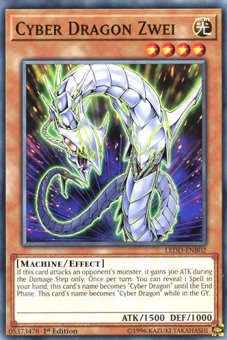 Cyber Dragon Zwei (2) (LEDD) - YuGiOh Single