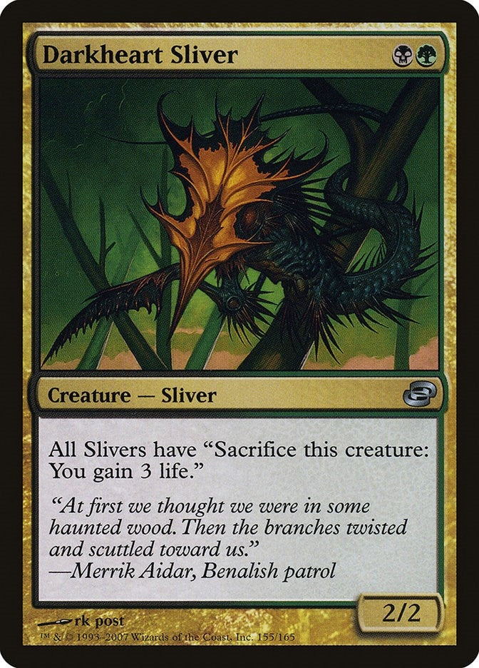 Darkheart Sliver (155) [PLC] - MTG Single