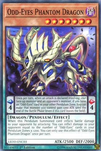 Odd-Eyes Phantom Dragon (3) (LEDD) - YuGiOh Single
