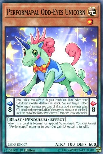 Performapal Odd-Eyes Unicorn (7) (LEDD) - YuGiOh Single