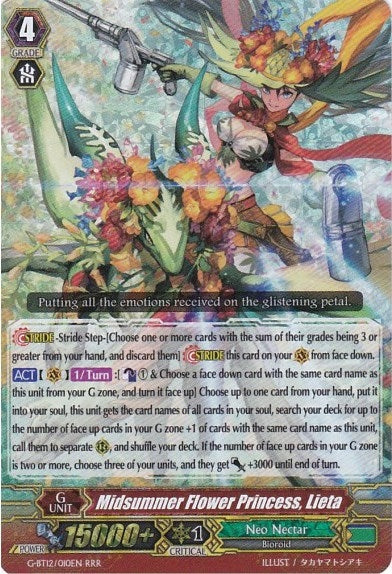 Midsummer Flower Princess Lieta (12010) [G-BT12] - Cardfight Vanguard Single