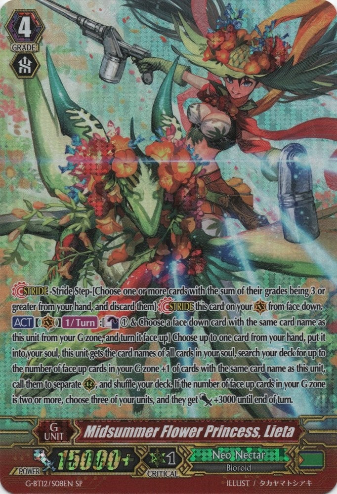 Midsummer Flower Princess Lieta (SP) (1208) [G-BT12] - Cardfight Vanguard Single