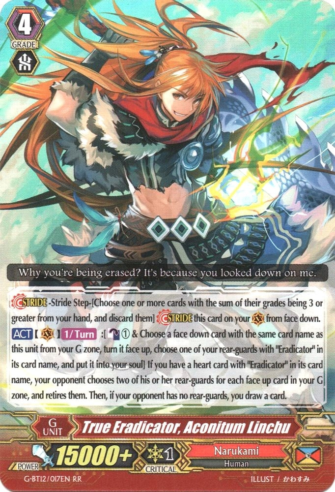 True Eradicator Aconitum Linchu (12017) [G-BT12] - Cardfight Vanguard Single