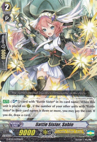 Battle Sister Sable (12027) [G-BT12] - Cardfight Vanguard Single