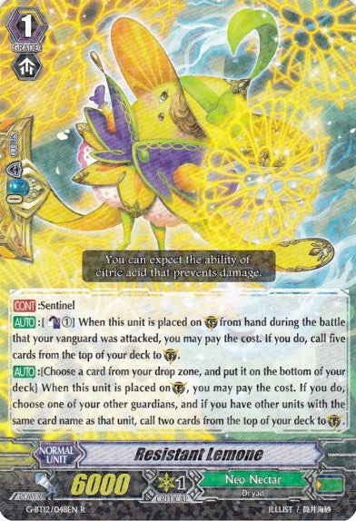 Resistant Lemone (12048) [G-BT12] - Cardfight Vanguard Single