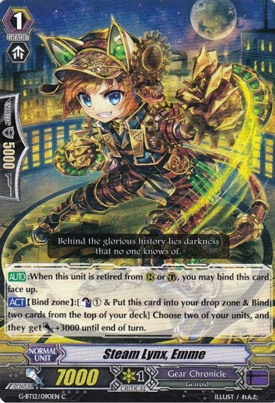 Steam Lynx Emme (12090) [G-BT12] - Cardfight Vanguard Single
