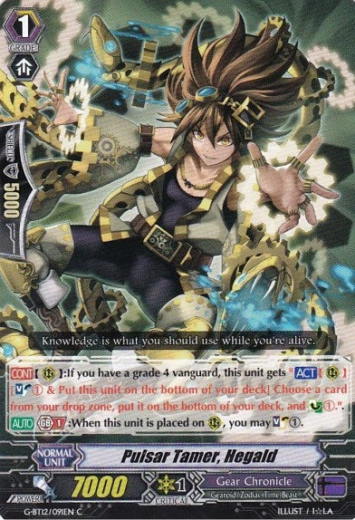 Pulsar Tamer Hegald (12091) [G-BT12] - Cardfight Vanguard Single