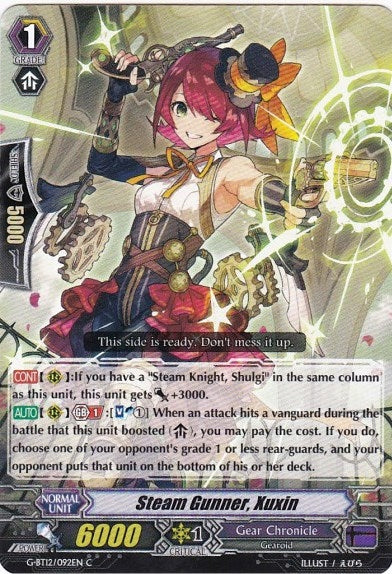 Steam Gunner Xuxin (12092) [G-BT12] - Cardfight Vanguard Single