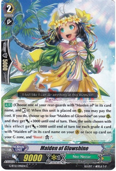 Maiden of Glowshine (12096) [G-BT12] - Cardfight Vanguard Single