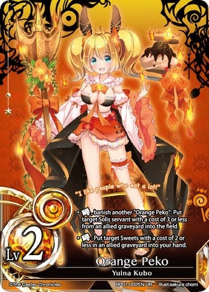 Orange Peko (Lv2) (1002) [BP01] - The Caster Chronicles Single