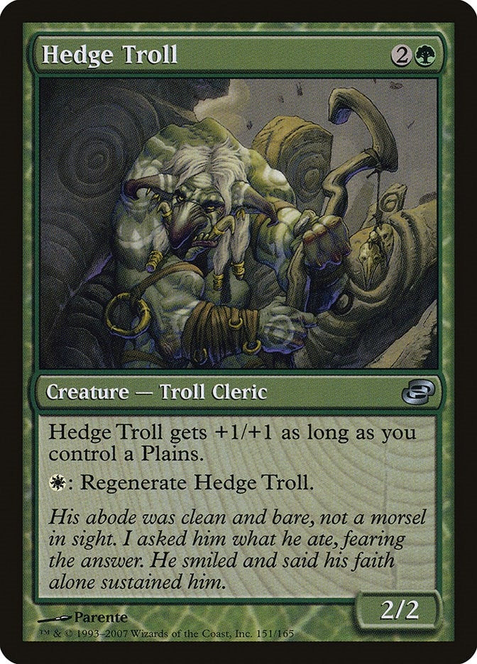 Hedge Troll (151) [PLC] - MTG Single