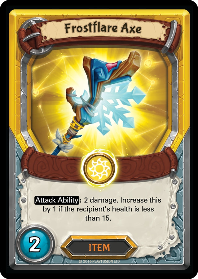 Frostflare Axe (Claimed) [AWA] - Lightseekers TCG Single