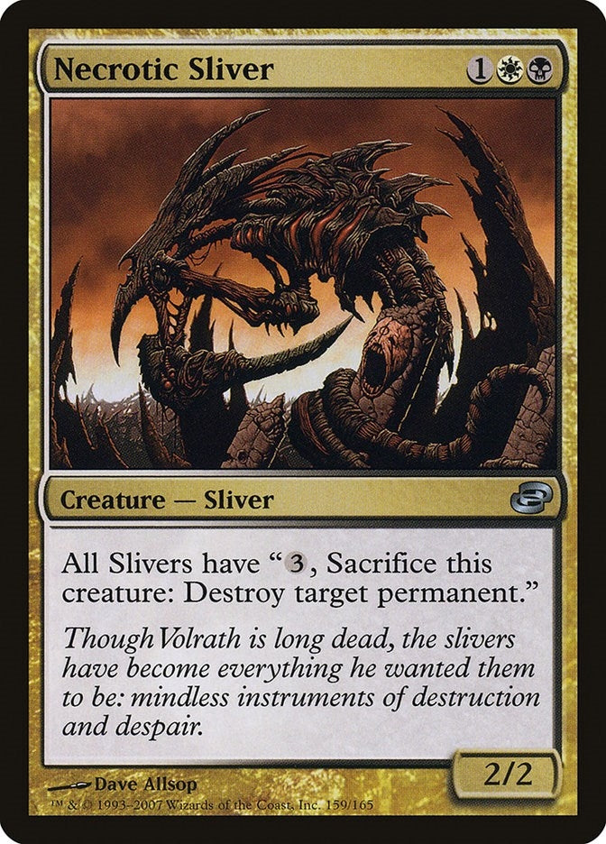 Necrotic Sliver (159) [PLC] - MTG Single