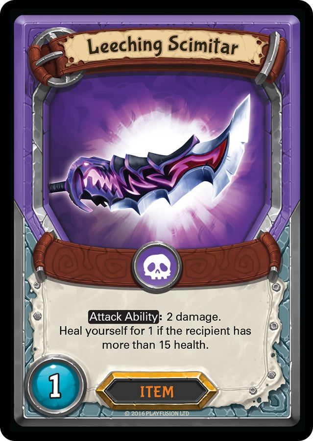 Leeching Scimitar (Claimed) [AWA] - Lightseekers TCG Single