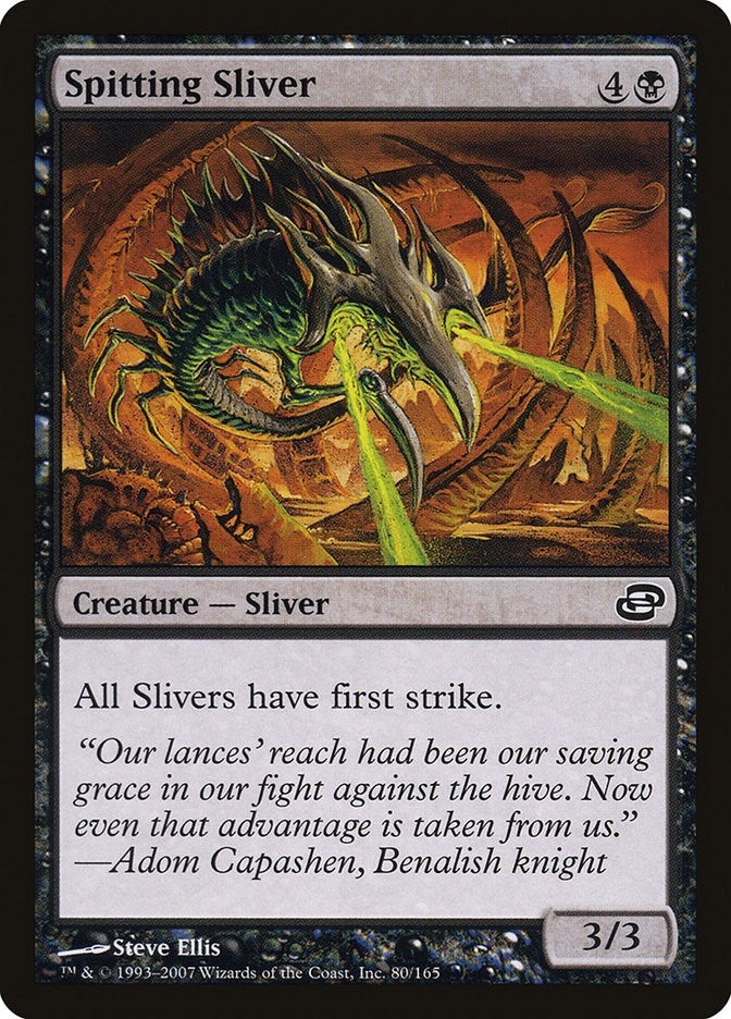 Spitting Sliver (80) [PLC] - MTG Single