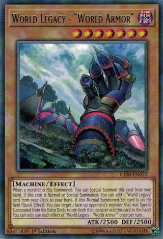 World Legacy - ’World Armor’ (22) (CIBR) - YuGiOh Single