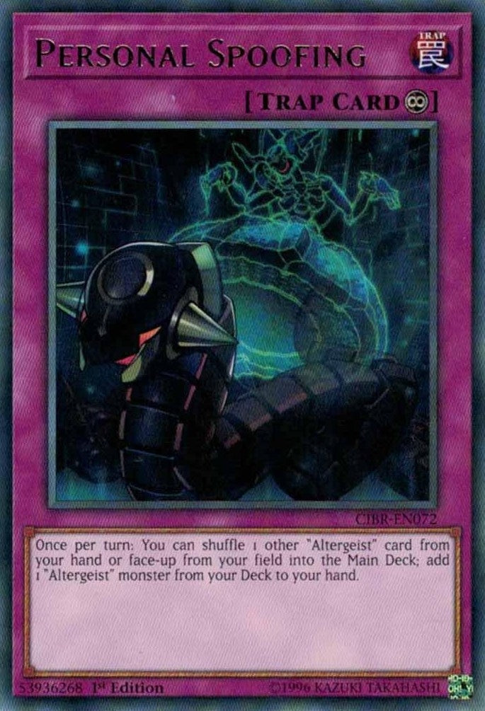 Personal Spoofing (72) (CIBR) - YuGiOh Single
