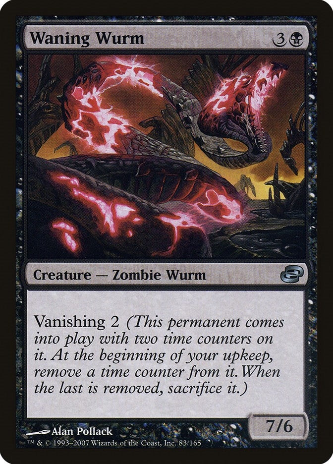 Waning Wurm (83) [PLC] - MTG Single