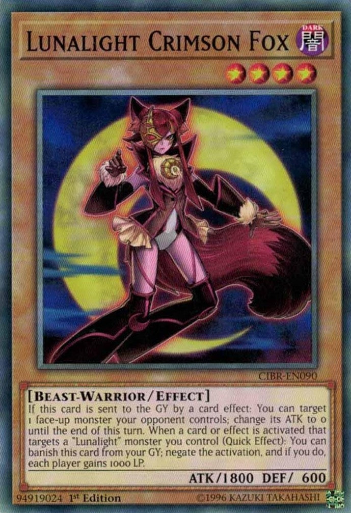 Lunalight Crimson Fox (90) (CIBR) - YuGiOh Single