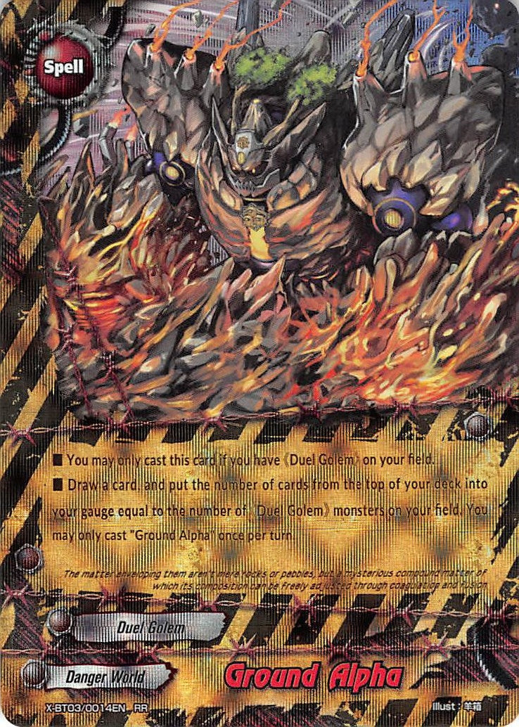Ground Alpha (30014) [X-BT03] - Future Card BuddyFight Single