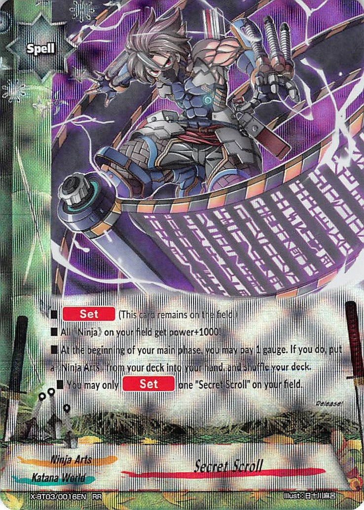 Secret Scroll (30016) [X-BT03] - Future Card BuddyFight Single